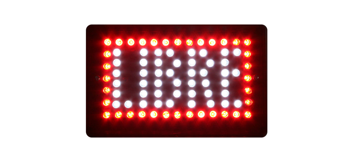 bandera libre nervex led roja y blanca