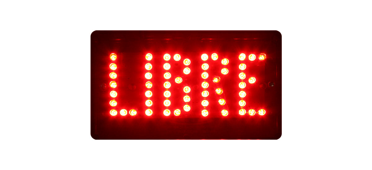 bandera libre nervex led roja
