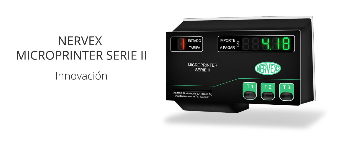 reloj taximetro nervex microprinter
